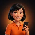 Ilustração 3D de Lara, agente de IA de squad de atendimento
